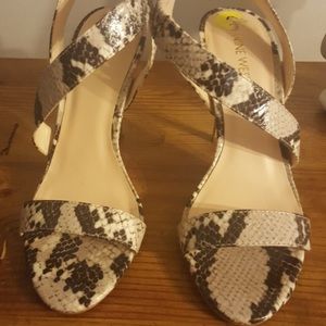 Sexy Animal Print heeled strap sandals